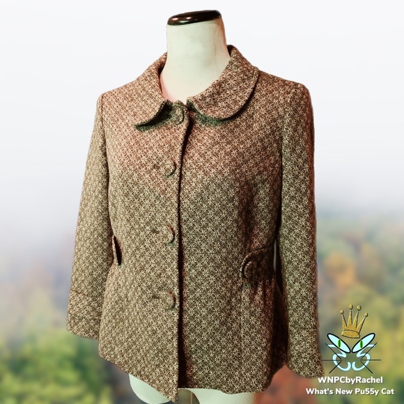 Ann Taylor Loft Tweed Wool Blazer, Medium - Picture 3 of 9